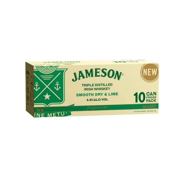 JAMESON DRY&LIME 4.8% 10PK